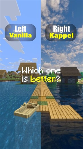 Vanilla Minecraft vs Ultra Realistic shader…