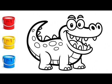 Crocodile Drawing for Kids