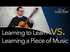 https://classicalguitarshed.com/learning-to-learn/ It matters how and which pieces you learn. Each piece can spin your wheels or pull you ahead. The trick is to always be moving ahead and improving. This keeps you excited and enthusiastic. (And as a bonus, you also sound better.) | Classical Guitar Shed