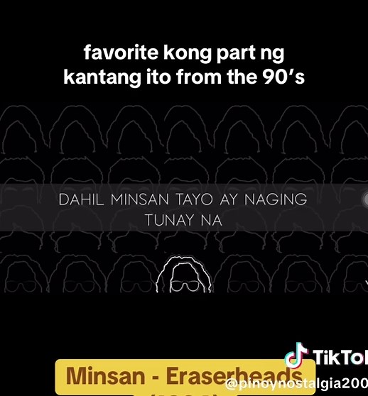Minsan by Eraserheads (1994) #OPMNostalgia #2000sOPM #OPMThrowback #OPMClassics #PinoyMusic #90sOPM #Batang2000s #Batang90s #OPM #TikTokNostalgia #Nostalgia #eraserheads