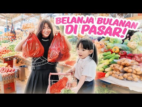 YUKA-CHAN BELANJA BULANAN DI PASAR TRADISIONAL! | vlog