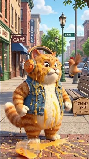 My cat spilled the juice. Kitty Tales - Funny Cat Cartoon - 3D Animation Cat,