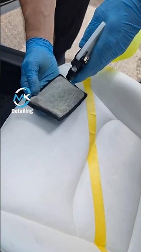 How to Super Clean Leather Car Seats🧼 #detailing #satisfying #asmr