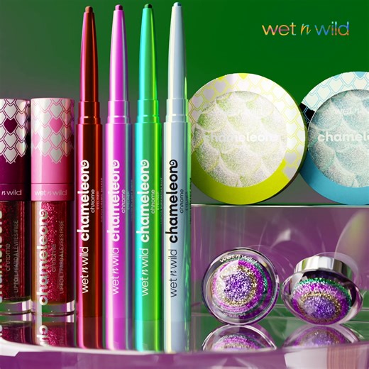 Chameleon Chrome: color that transforms with you ⚡️⁠ ⁠ Whether you’re in the office, at the beach, dancing the night away, or cheering on your favorite team - our revolutionary Chameleon Chrome collection will have you shining bright ✨⁠ ⁠ From light-shifting eyeliners, vibrant lip foils, and ultra-reflective highlighters, there’s something for everyone in this fun and playful collection!⁠ Shop NOW at wetnwildbeauty.com | wet n wild | Facebook