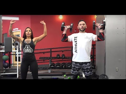 How to do a Standing Dumbbell Shoulder Press (Proper Technique & Form)