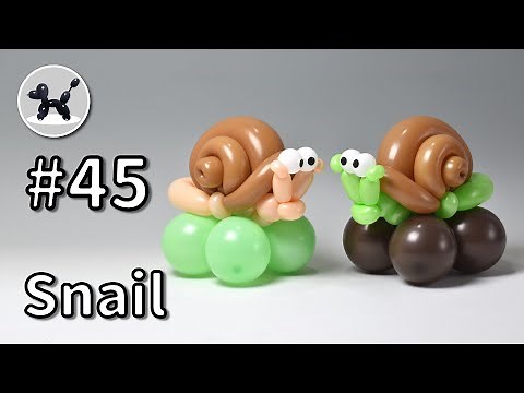 Snail - How to Make Balloon Animals #45 / バルーンアートの作り方 #45 (カタツムリ)