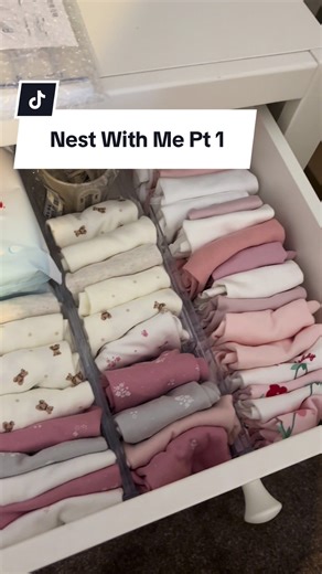 Organizing Baby Girl's Changing Table Essentials