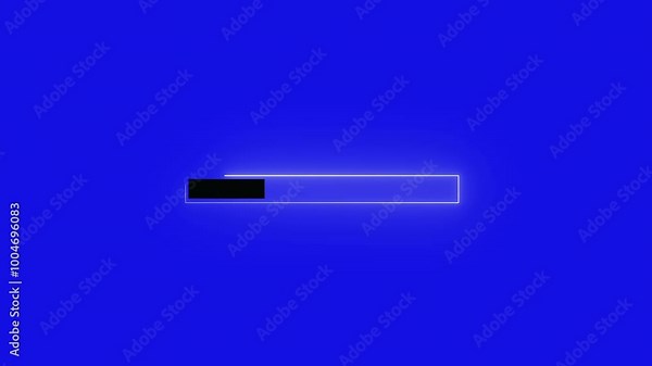 loading bar and Progress bar 4k. 60 fps 3D animation.