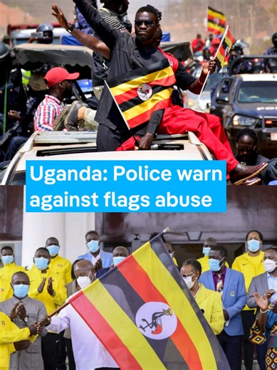 Ugandan police have warned political parties and supporters against misusing the national flag during the ongoing election campaign period. As campaigns intensify ahead of the January 15 elections, authorities say the flag must be treated with dignity and not altered, worn, or used in ways that breach laws around national symbols. The warning comes amid heightened political activity, where national symbols are increasingly visible at rallies, protests, and online campaigns. #dwafricasocialmedia 