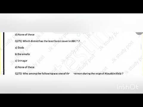 JKSSB OLD QUESTION PAPERS WITH ANSWERS | CRACK JKSSB EXAMS LECTURE 14