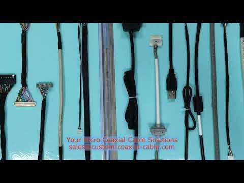 ultra-fine coaxial cable Singapore factory n type coaxial connector Camera micro coax cable price pe
