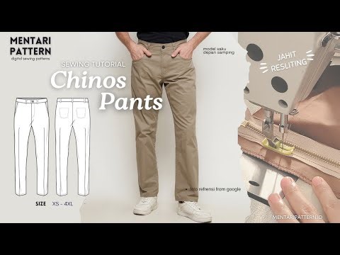 Chinos Pants | Tutorial Sewing | Mentari pattern