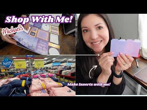 Vlog! Spend the day with me! Sam's | Micheal's | Making wallet inserts!