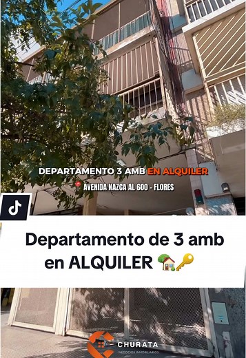 Nuevo ingreso✨ DEPARTAMENTO de 3 AMB EN ALQUILER 🏡🔑 📍Avenida Nazca al 600, Flores. 💰Mensual: 600 usd o $750.000 Expensas $60.000 (aproximadamente) ▪️Descripción: - 2 dormitorios con mueble empotrado en cada habitación. - baño completo con bañera - cocina completa y amoblada - balcón - living comedor amplio 📩 Para más info o negociación, escribinos al: - Wpp: 114416-9003 📲 - IG: Churata.prop #alquiler #propiedades #departamento #floresavellaneda #avellaneda #caba #villacelina🇦🇷🇧🇴 #mayor