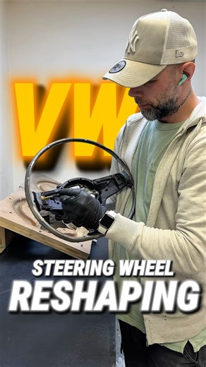 Control Customs UK | Steering Wheels on Instagram: "Stop Doing It Wrong - Wheel Reshape 💯 from oem wheel to custom made, the only safe away without touching original core. We also use only original VW steering wheels. Have you spotted the ⛄️???? #custommade #cartiktok #carmods #steeringwheelupgrade #luxurycars"