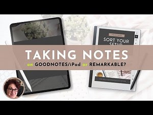 Notetaking Comparison GoodNotes vs Remarkable #goodnotes6 #remarkable2