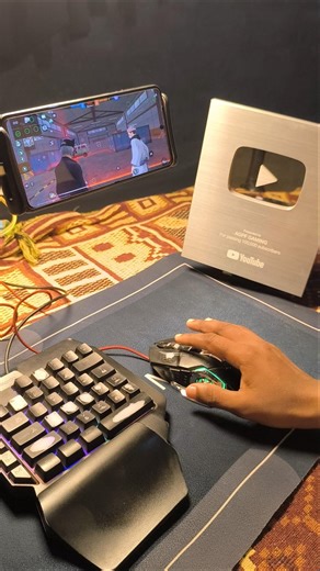 How to play free fire with keyboard mouse in mobile | ⌨️ 🖱📱 full setup without app no activation