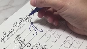 Monoline Calligraphy Traceable Worksheet - Etsy