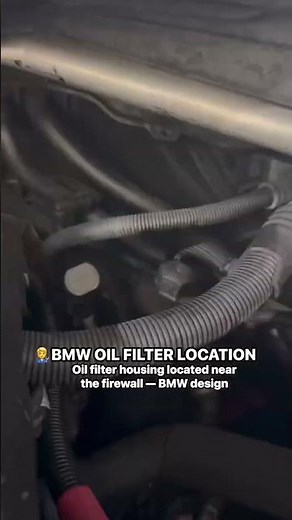 BMW oil filter location