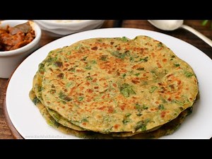 Palak Methi Paratha | Palak Paratha Recipe | Methi Parantha | Spinach Paratha Indian Flatbread