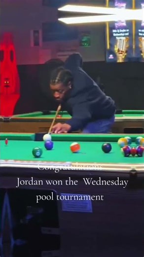 It's pool tournament day. we have new winners every week.