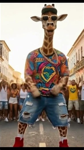 The Coolest Giraffe Street Party! 🎤 Singing & Dancing Live