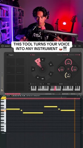 This tool turns your voice into any instrument 🎹🥁 #dubler2 #vochlea #flstudio #beatbox #producer