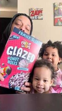 We tried the NEW Glazed Donut Froot Loops
