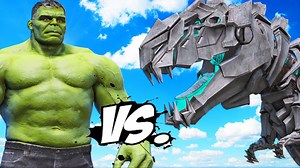THE HULK vs THE TEK REX (T-Rex) - Epic Battle #TheHulk #TheTekRex #TRex | Kjragaming