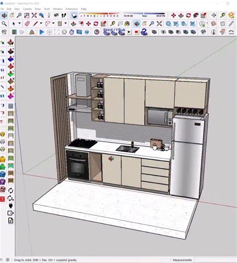 @sketchupwith_mbugua on Instagram: "How to make a kitchen in SketchUp #interiordesign #enscapeforsketchup #architecture #sketchup3d #floorplans #sketchupmodel #kitchen"