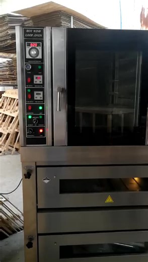 Commercial Large Gas Pizza Oven with Microcomputer Control System New Deck Oven for Baking Bread Pizza for Nuts Corn Ingredients