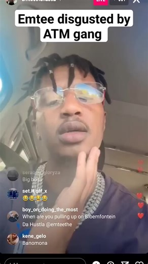 Emtee, Maraza calling out ATM gang broke for not performing at his first show,he only salute sjava #emtee #fyp #sahiphop #underconstructionrecords #viral