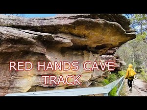 RED HANDS CAVE WALKING TRACK, KU-RING-GAI CHASE NATIONAL PARK NSW (walking vlog)📸🏞️🚶🏻‍♀️‍➡️