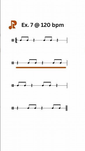 4-Bar Rhythm Practice #music #learnmusic #learndrums #drums #musician