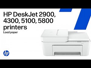 Load paper & other media | HP DeskJet 2900, 4300, 5100, 5800 printer series