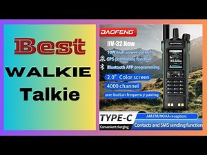 New BAOFENG UV-32 Walkie Talkie GPS 10W Bluetooth APP Programming Multi Band Wireless