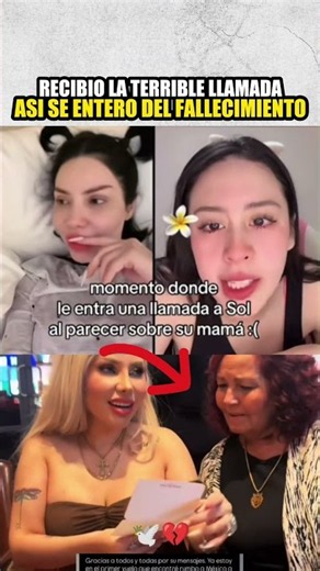 Sol León se entera del fallecimiento de su mamá en Directo 💔