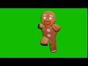 The gingerbread man is dancing a Christmas dance. The concept of the celebration. Looped animation.