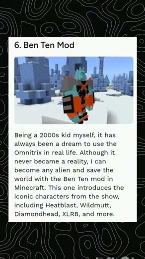 10 best minecraft mods for pocket edition #minecraft #viral #shorts #speedbuild #creatorpack