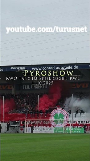 🔥 RWO pyro show Lower Rhine Cup against RWE! 🔴⚪#Pyro #RWORWE #Ultras