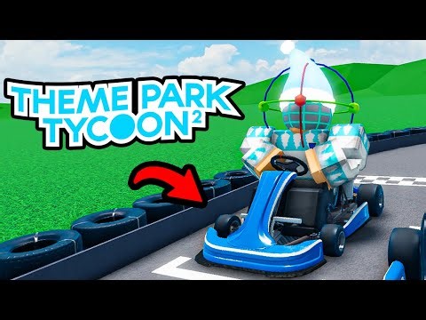BUILDING a GO-KART TRACK In Theme Park Tycoon 2!