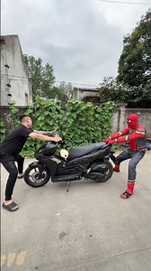 Mean Spider-Man Steals the Motorbike… Instant Karma Ending! 😳
