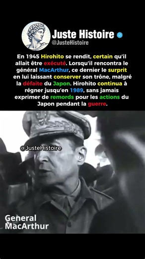 Hirohito : l’empereur qui échappa à l’exécution#shorts