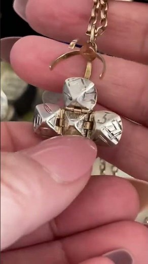 Vintage British Masonic Orb Pendant 9ct Yellow Gold and Silver