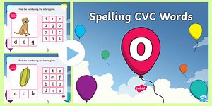 CVC Words O Spelling PowerPoint