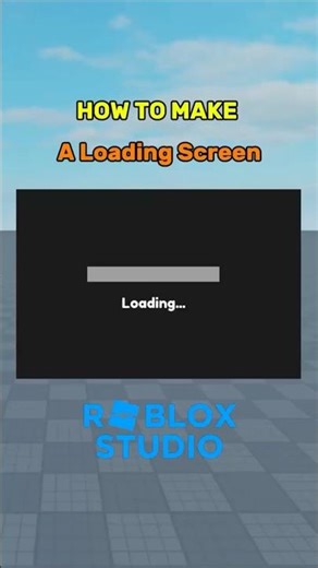 how to make a loading screen in roblox studio. #roblox#roblox studio #studio