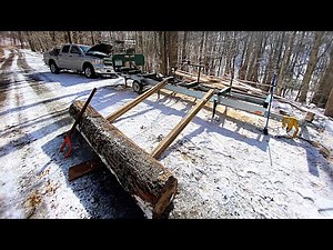 NO HEAVY EQUIPMENT? NO PROBLEM - EASY LOG LOADING - Woodland Mills HM126