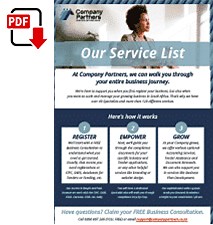 Our Company Profile - Company Partners