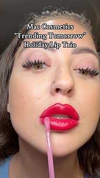 Mac “Trending Tomorrow” Holiday Edition Lip Trio 🎁 Tryon + First Impressions