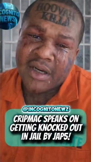 Cripmac got knocked out by Jap5 in jail‼️😳😴 #fyp #viral #trending #rap